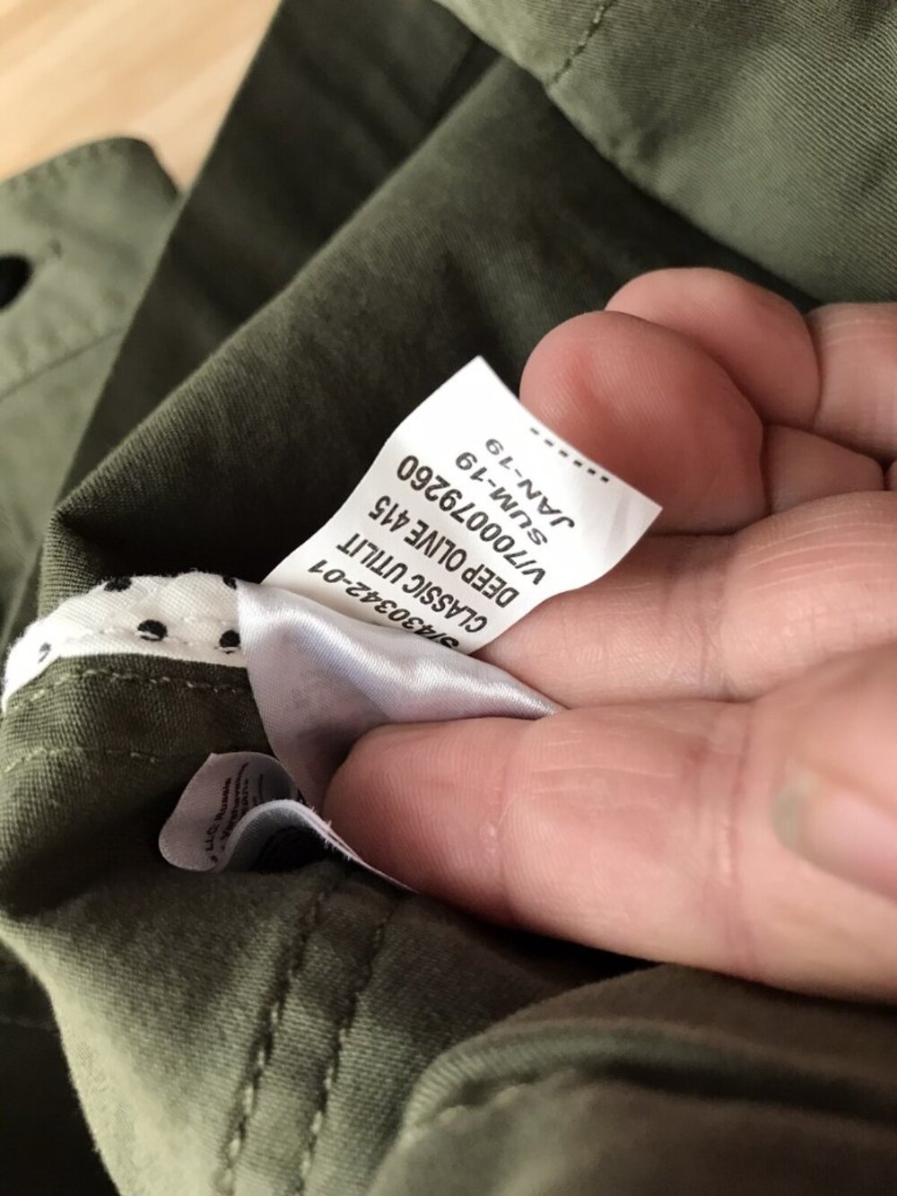 NWT Banana Republic Modern Fit Classic Twill Utility Jacket sz XS Petite Green - Picture 7 of 7